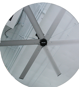 MacroAir Fan in a warehouse in lancaster PA